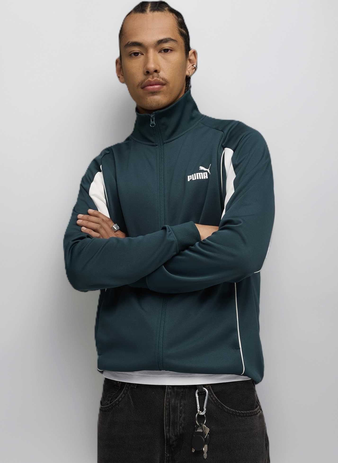 Amazon | 69110775_PUMA SPORT ポリ トラック ジャケット_グリーン